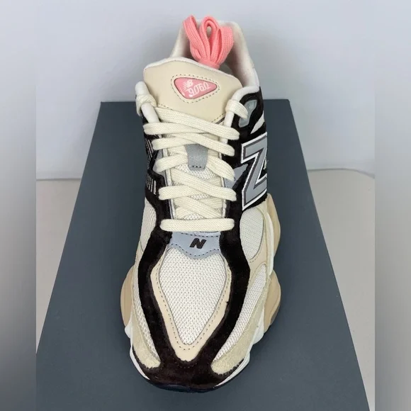 New Balance Men’s Sandstone Brown White 9060 Athletic Y2K Inspired Sneakers‎ - Picture 9 of 12